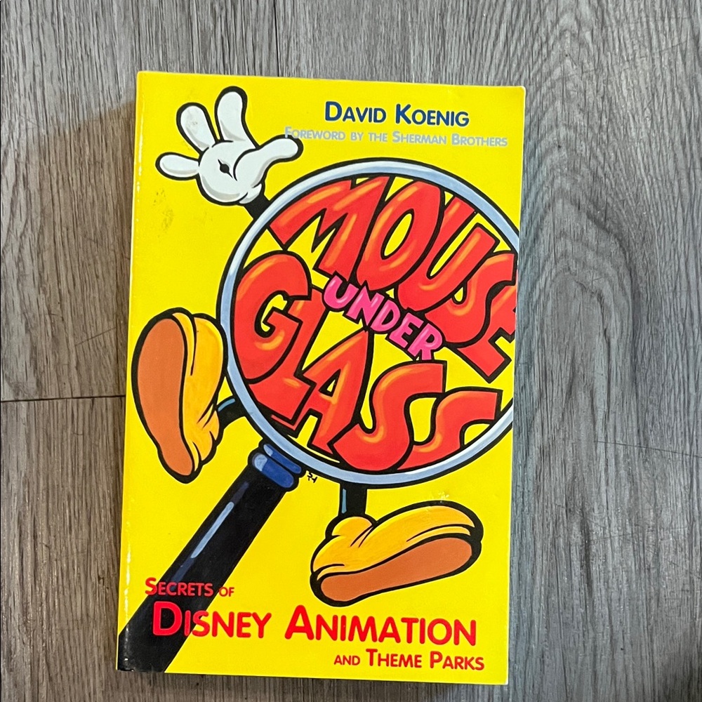 Disney Yellow and Red 'Mouse Under Glass' Book